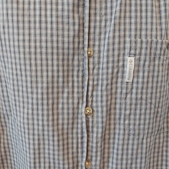 COLUMBIA | Men's Button Down Shirt Grey Black Size Large - Picture 3 of 8